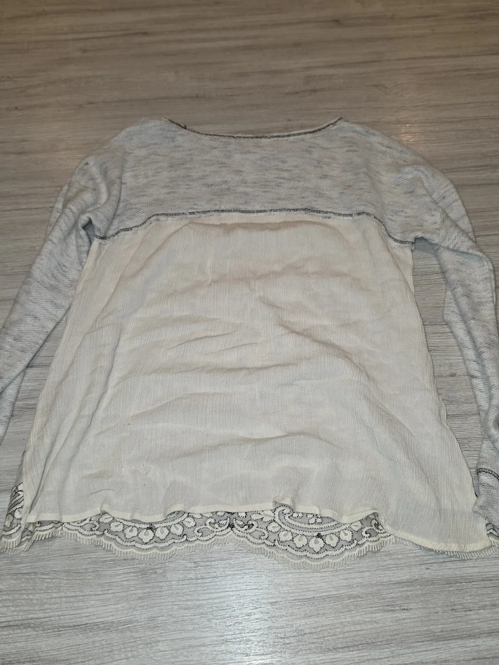 Altar'd State Long Sleeve Shirt Women's White Size Small C6 - Picture 6 of 6